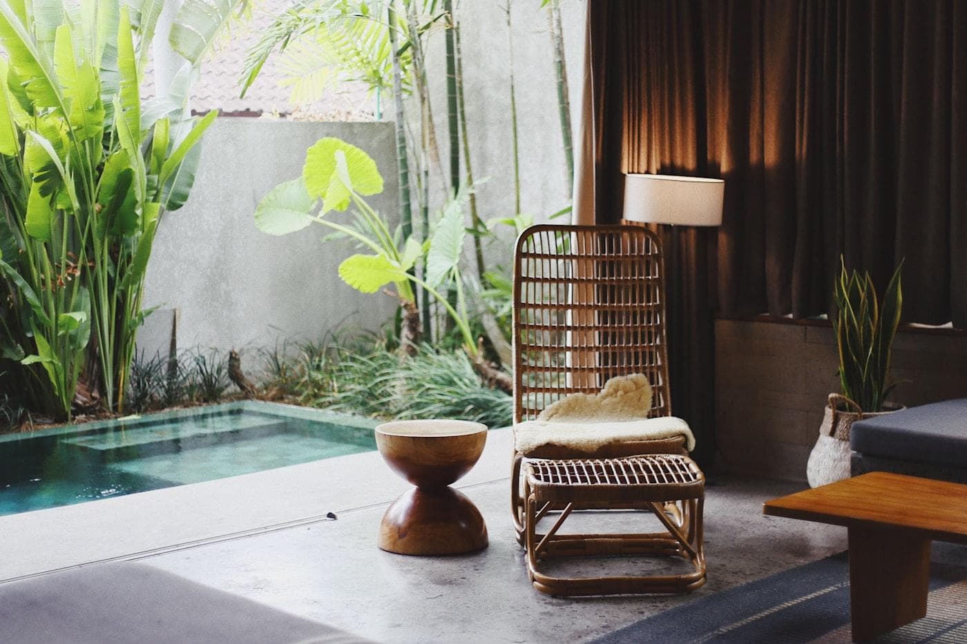 Calm spa treatment room with a massage table and soft lighting