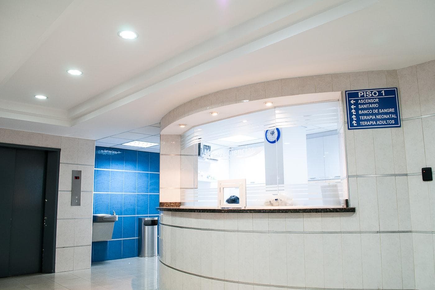 Bright, modern clinic reception area